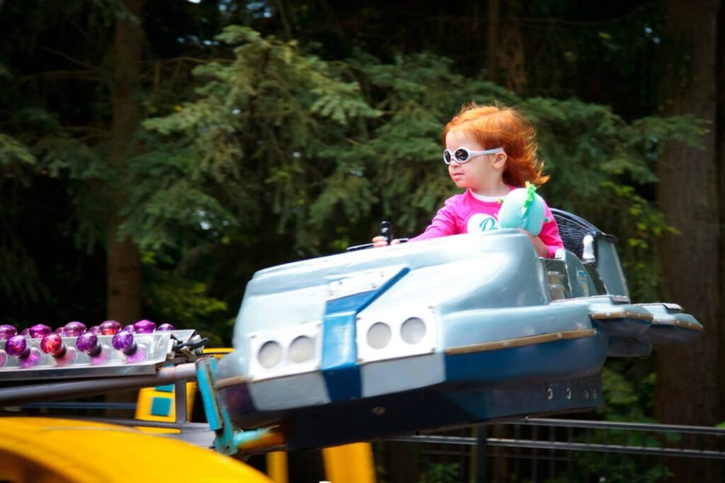 A view from a kid ride at the PNE's Coney Island.