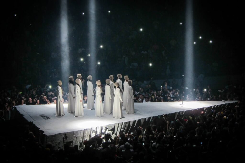 Illuminated Stage Performance Under Spotlights