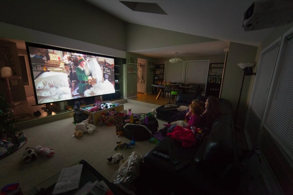 Cozy Living Room Entertainment Setup