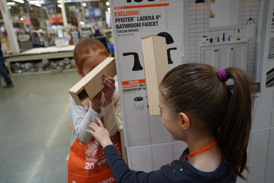 Kids Shopping at a Hardware Store