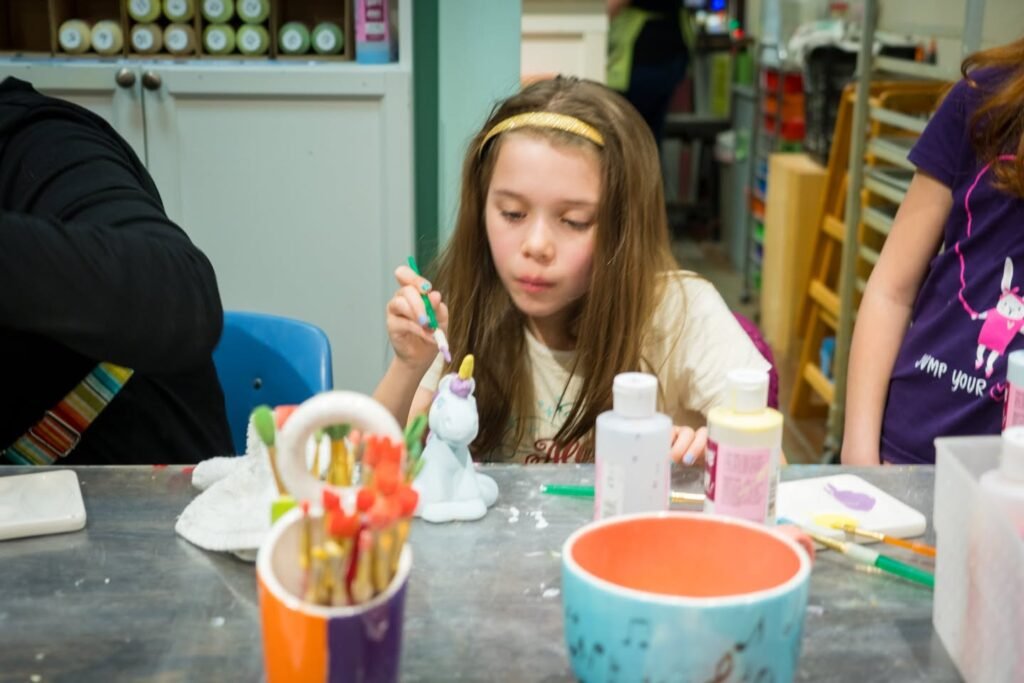 Creative Play at an Art Station