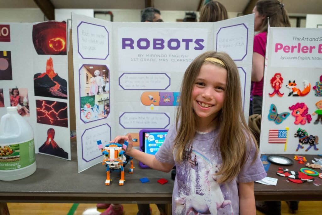 Young Maker at Robotics Science Fair