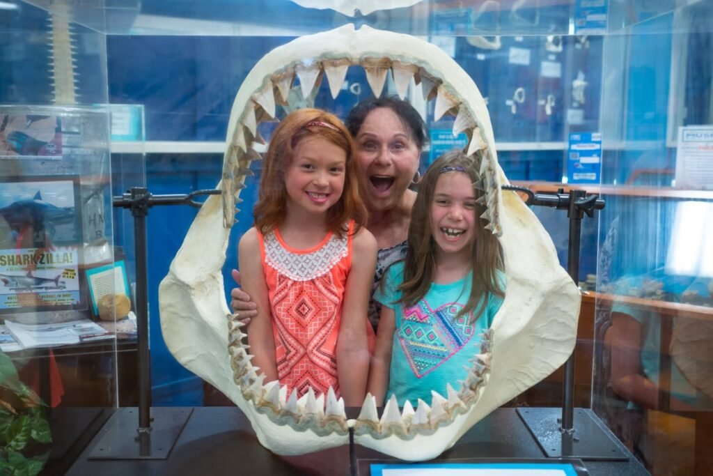 Fun Photo with Giant Shark Jaw