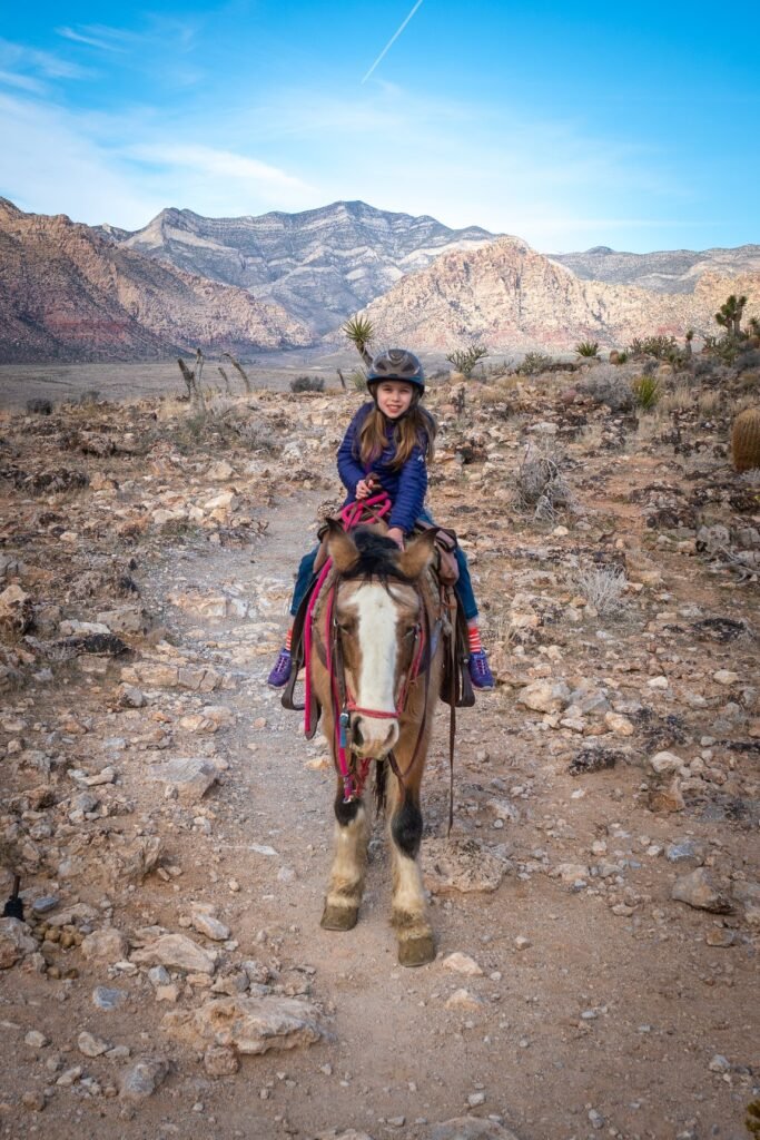 Horseback riding experience in a mountainous desert