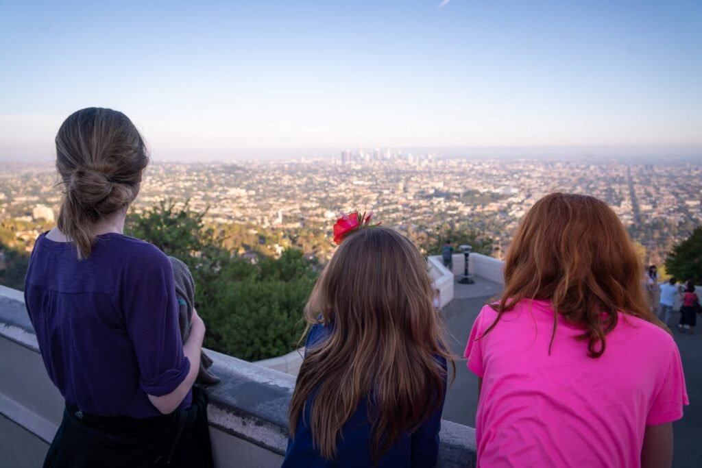 Shared Moments at a City Viewpoint