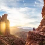 The Grand Canyon – Ooh Aah Point A breathtaking view of the Grand Canyon at sunset with towering rock formations.