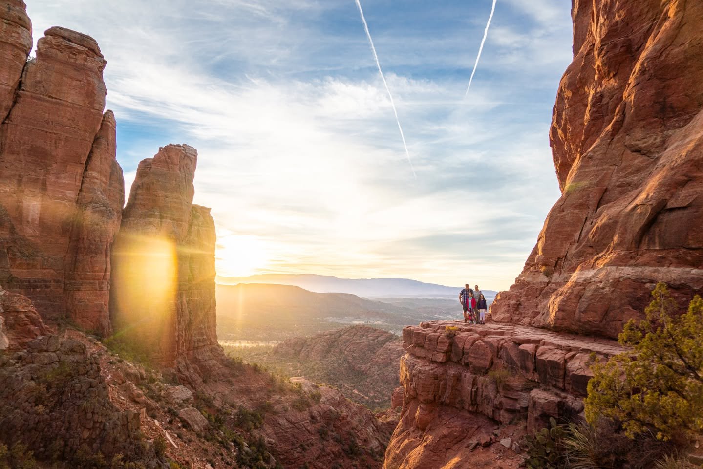 Cathedral Rock A breathtaking view of the Grand Canyon at sunset with towering rock formations.