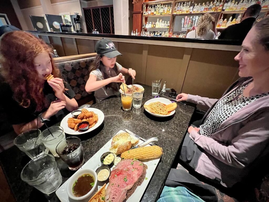 Family Dinner at a Cozy Restaurant