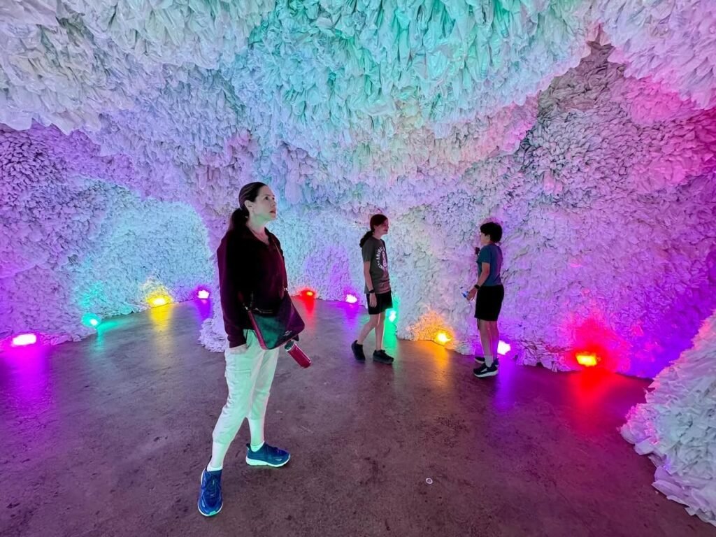 Exploring a Glowing Fibrous Light Installation