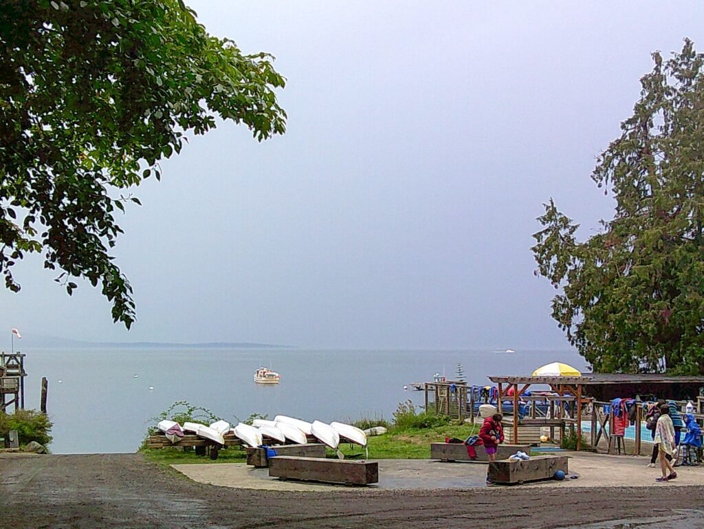 Framed Views of the Lakeside Scene