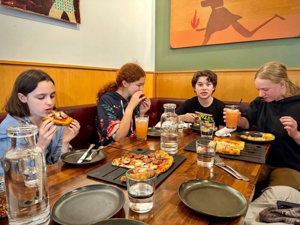 Family Dining at a Cozy Restaurant