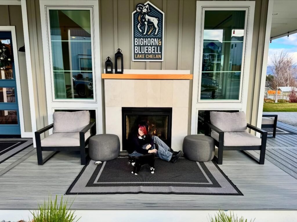 Relaxing on the Bighorn Bluebell Porch
