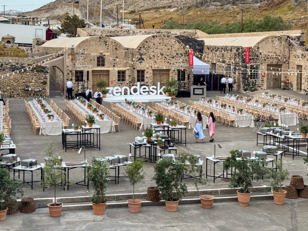 Zendesk Event Venue in a Historic Stone Courtyard