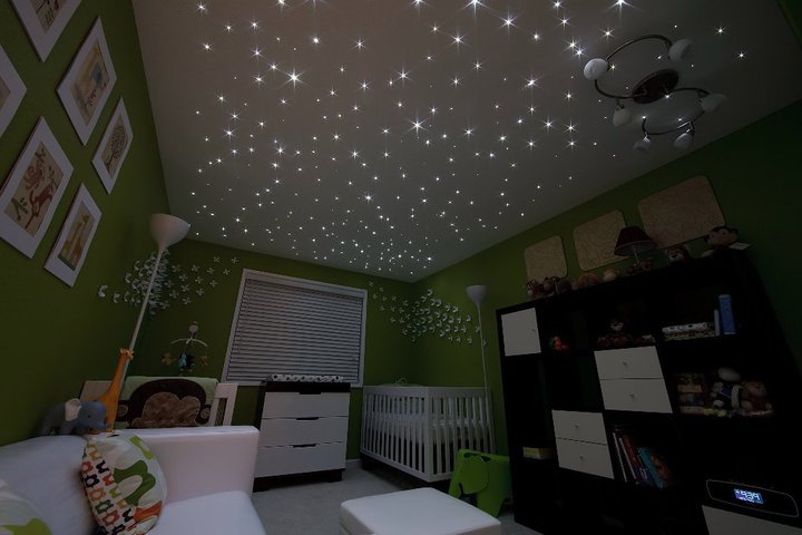 Starry Night Ceiling in Nursery