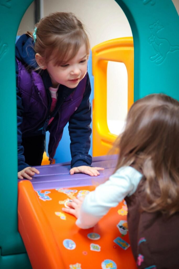 Toddler Playtime in a Soft Classroom