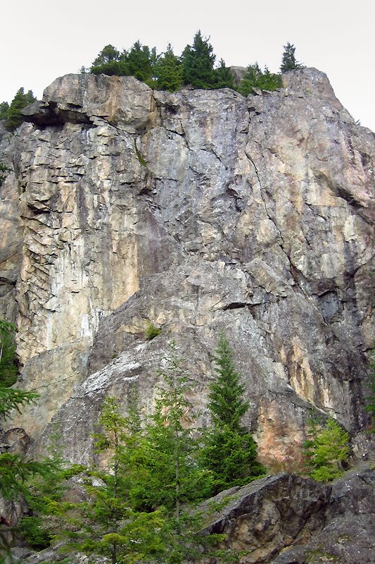 Rugged Cliffs of Mount Dewey, Hood Canal, WA