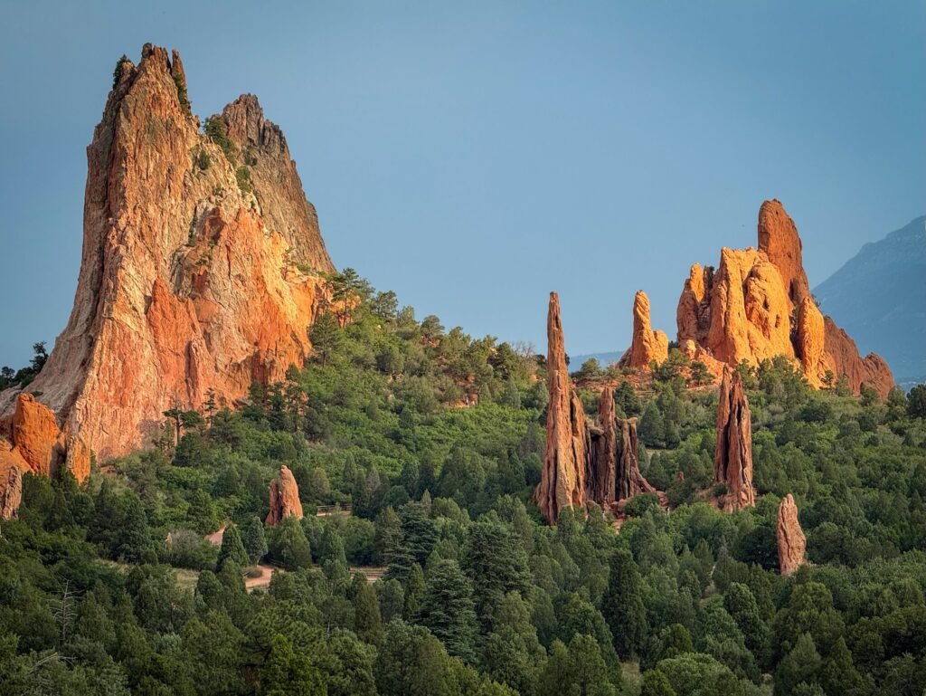 John and Kristie adventure through the stunning red rock formations of the Garden of the Gods.