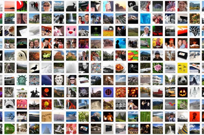 A vibrant collage of numerous small images showcasing John and Kristie's travels, adventures, and cherished moments worldwide.
