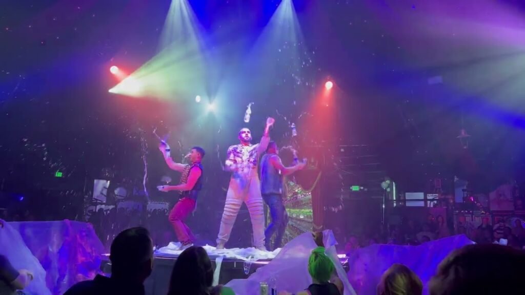 Live Concert with Colorful Stage Lighting